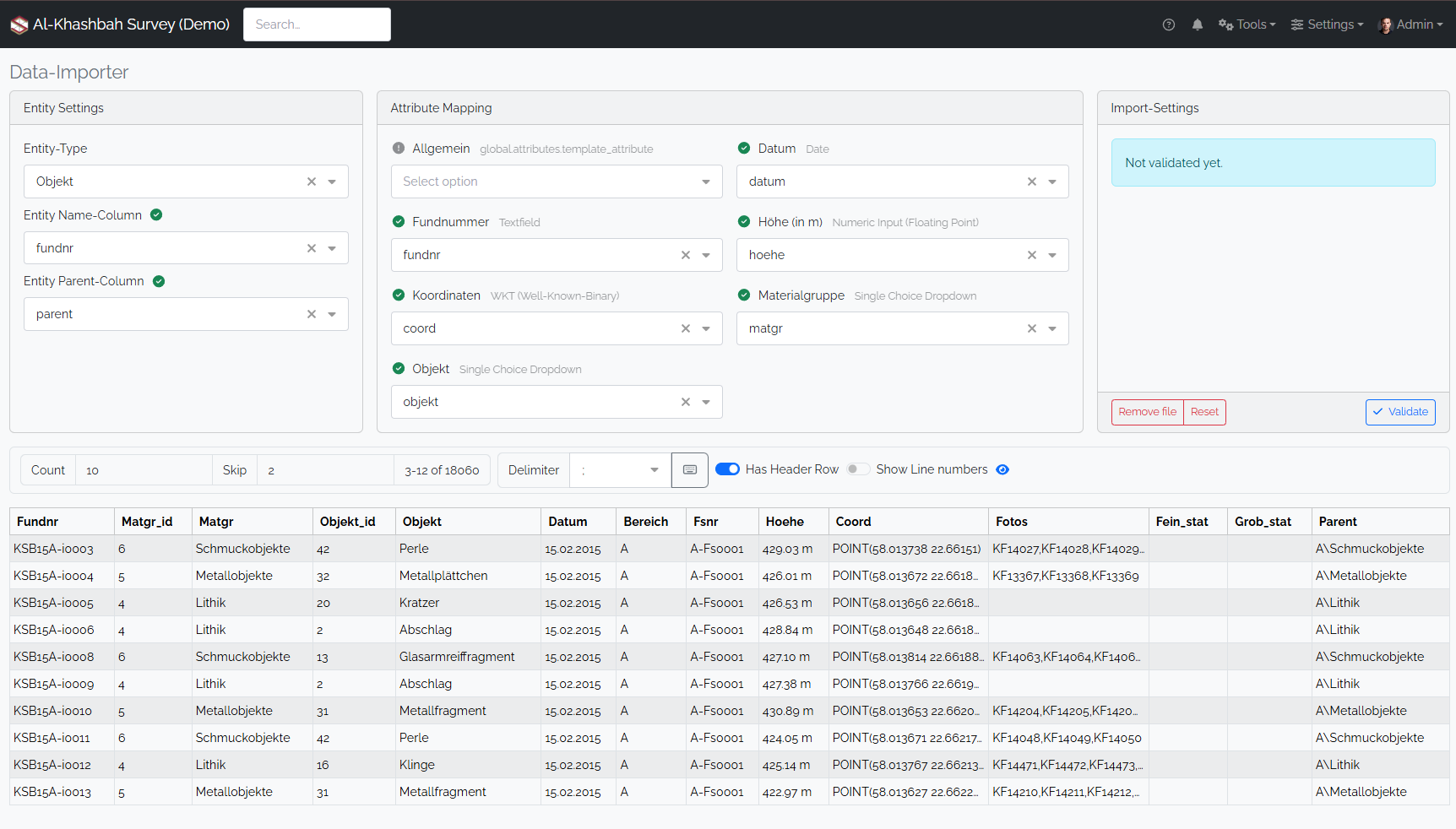 data-importer-not-validated